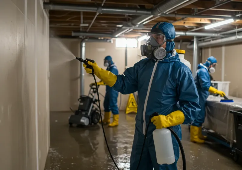 Basement Sanitization and Antimicrobial Treatment process in Sutton-Alpine, AK