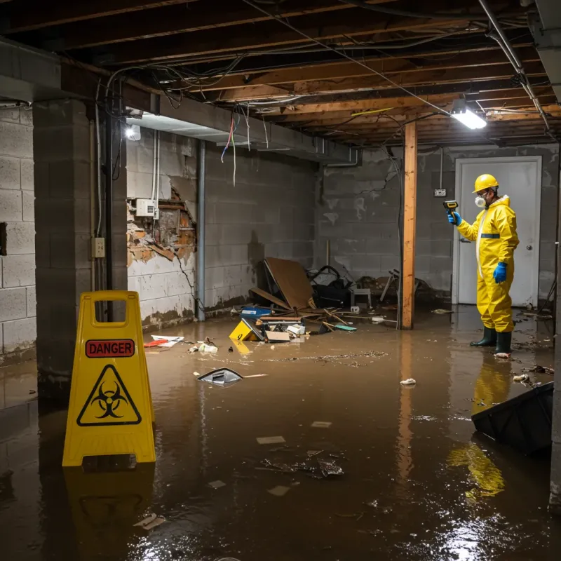 Flooded Basement Electrical Hazard in Sutton-Alpine, AK Property